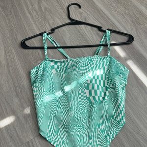 Green like halter top